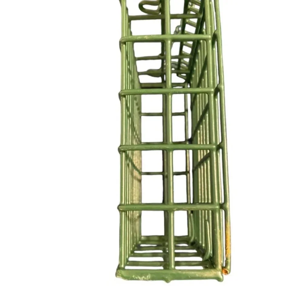 Green Squared Hanging Feeder, Woodpecker Suet